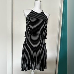 Francesca’s Jersey Tiered High Neck Dress